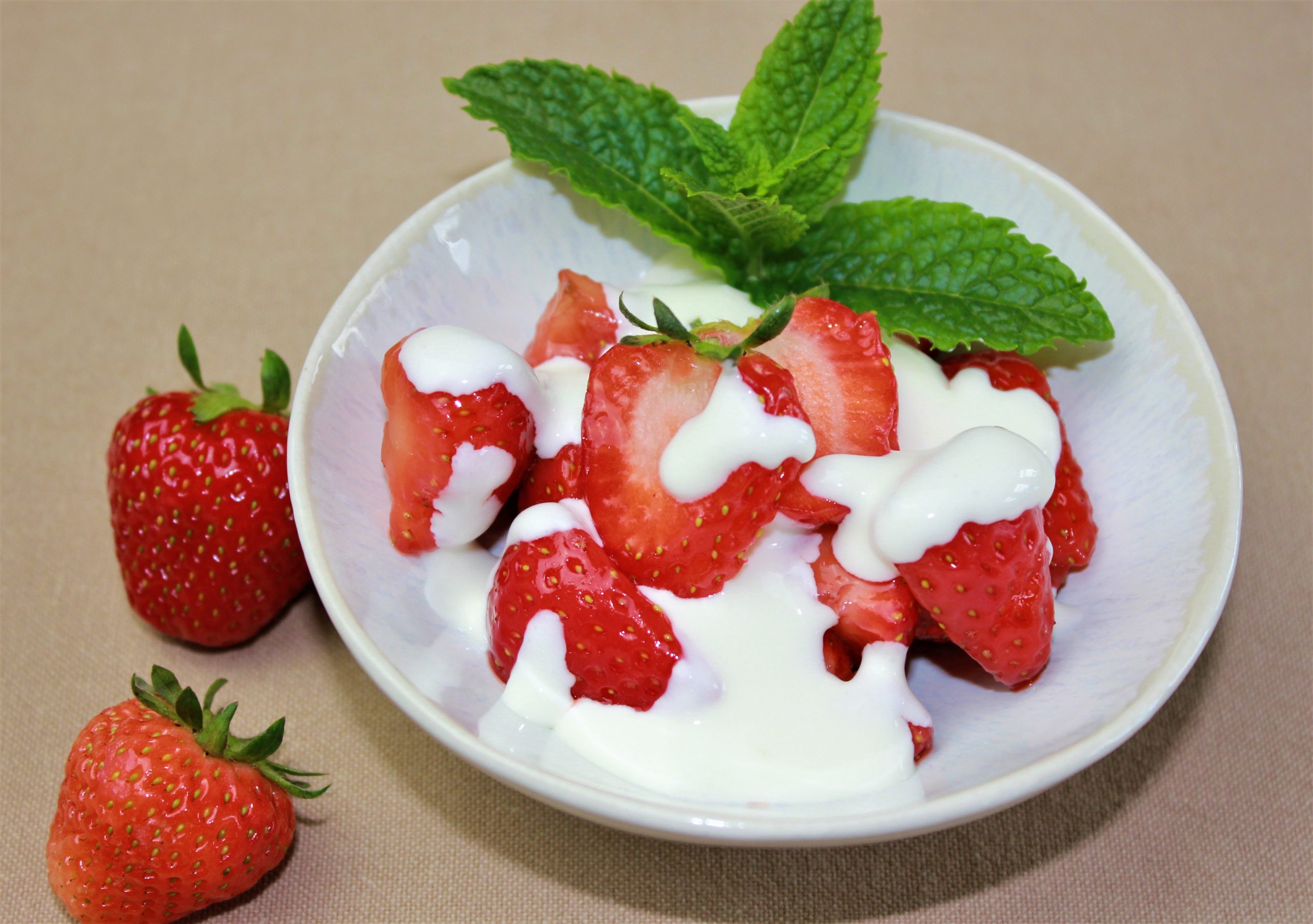 Mascarponecreme mit marinierten Erdbeeren - Berit&amp;#39;s Küche